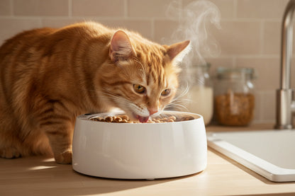 Round Stainless Steel Smart Heating Bowl Feeder