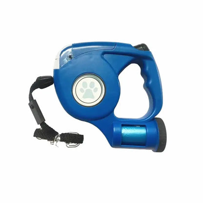 Retractable Dog leash with Garbage Bag Attachment