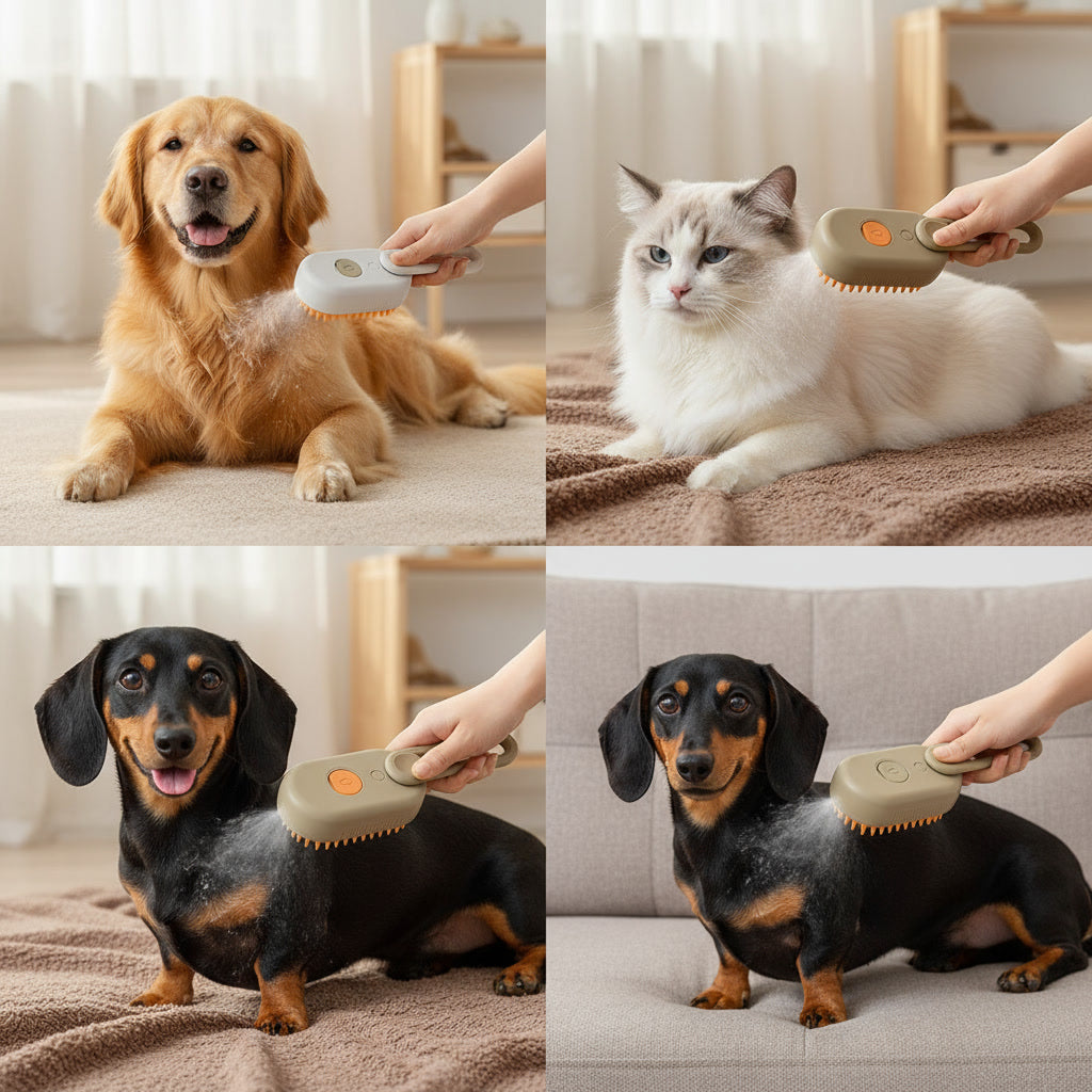 3-in-1 Pet Grooming Brush